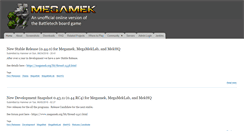Desktop Screenshot of megamek.org