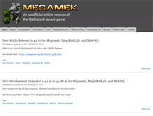 Tablet Screenshot of megamek.org